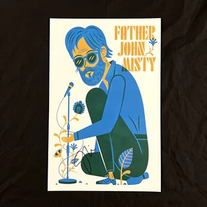 Father John Misty Signed Poster w/ Exact Proof (Music Autograph NOT CD / Vinyl) - Picture 1 of 6