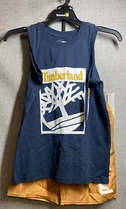 NWT BOYS 2 PIECE TIMBERLAND SWIM SET With TANK TOP Size 8 - Picture 1 of 8