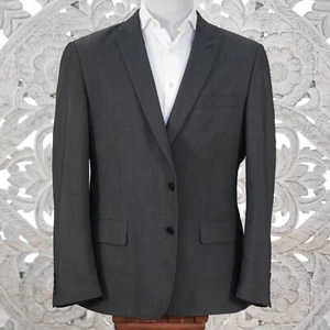 John Varvatos USA Herren 44R Blazer Sakko anthrazit grau strukturiert 2-Knopf - Bild 1 von 15