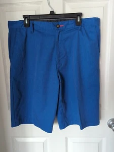 Pantalones cortos de bolsillo híbridos elásticos azules para hombre Burnside talla 36 - Imagen 1 de 4
