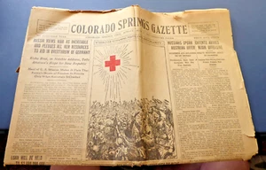 Colorado Springs Gazette Sunday June 17 1917 WWI War News - Picture 1 of 3