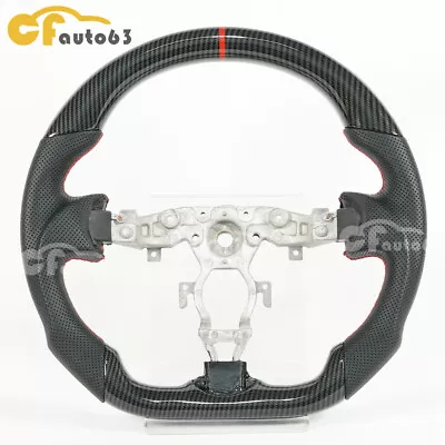 HYDRO DIP Carbon Fiber Perforated Leather Steering Wheel For 09-21 Nissan 370Z - Image 1 of 4