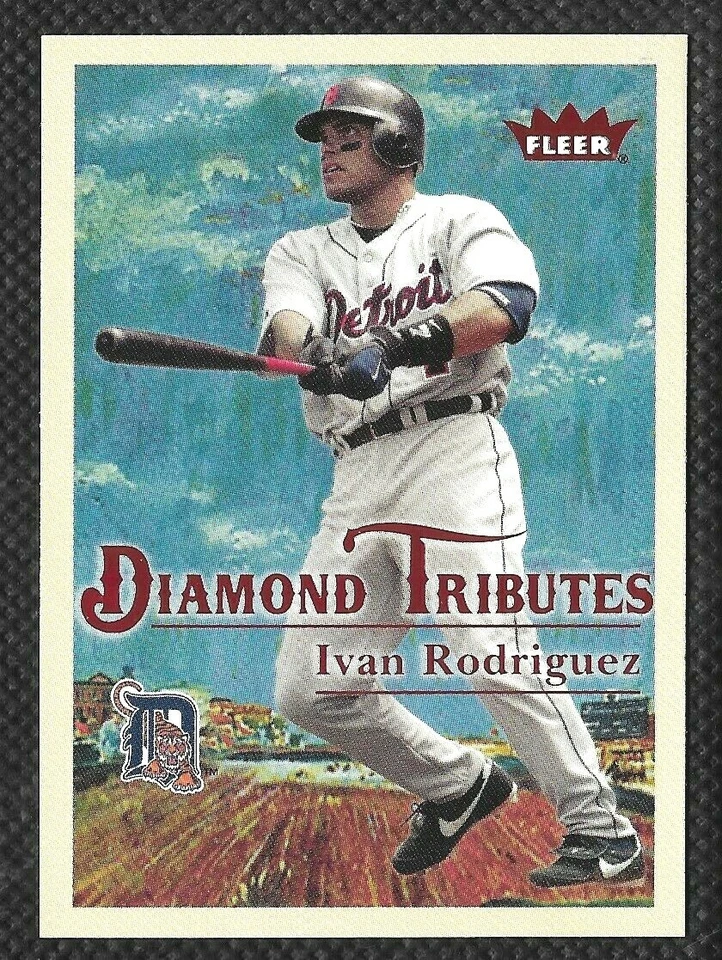 Ivan Rodriguez 2005 Fleer Tradition Diamond Tributes #16 Detroit Tigers Insert - Image 1 of 1