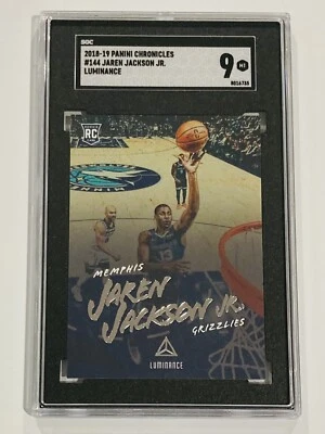 2018-19 Panini Chronicles #144 Jaren Jackson Jr. RC Luminance SGC 9 Mint - Image 1 of 2