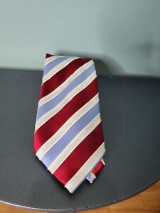 Donald J. Trump Silk Tie Signature Collection 58"L  Red Power Stripes Silk