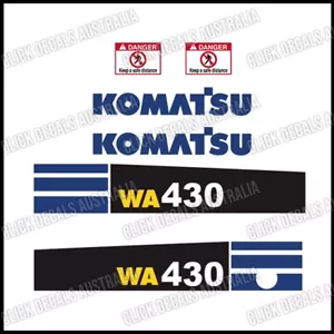 Komatsu WA430-6 Decals stickers - Picture 1 of 1