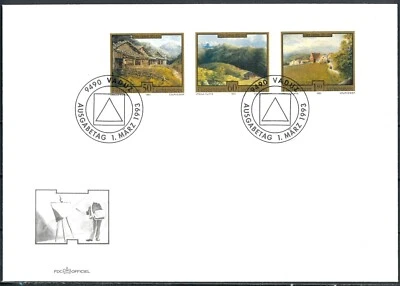LIECHTENSTEIN COVER 1993 Paintings - FDC - Image 1 of 2