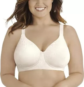 Sujetador Vanity Fair Beauty Back 71380 Figura Completa Sin Alambres Coco Blanco Encaje 36C 42DD - Imagen 1 de 6