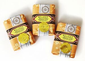 Bee and Flower Ginseng Soaps, 2.65 oz. each, set of 3 bars