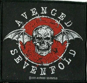AVENGED SEVENFOLD distressed skull 2019 WOVEN SEW ON PATCH official merch A7X - Picture 1 of 3