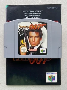JUEGO N64 GOLDENEYE CON LIBRO DE INSTRUCCIONES PROBADO Y FUNCIONANDO NINTENDO 64 - Imagen 1 de 3