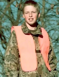 Breaux Youth Safety Hunting Vest Orange Mesh One Size Fits Most 50261 - Picture 1 of 3
