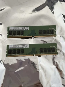 Lot2 Kingston ECC Unbuffered RAM 16GB 2RX8 PC4-2133P-EE1-11 KVR21E15D8/16I - Picture 1 of 2
