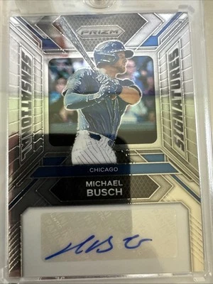 2024 Panini Prizm - Sensational Signatures Michael Busch #SS-MB (AU) - Image 1 of 2