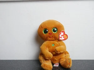 Ty Beanie Baby Bäuche CRISPIN der Weihnachts-Lebkuchenmann (6 Zoll) - Bild 1 von 5