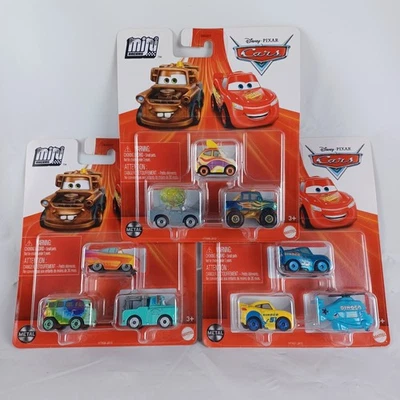 Disney Pixar Cars Mini Racers Ivy Rotor Brand New Mater LOT of 3 Packs - Image 1 of 4