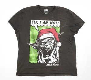 Tu Men's Black Star Wars Christmas T-Shirt XXL - Picture 1 of 12