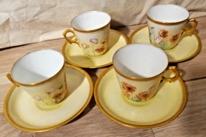 4 Antique C.H. Pillivuyt & CIE - PARIS - EXP 1867 - Tea Cup & Saucer - **READ** - Picture 1 of 23