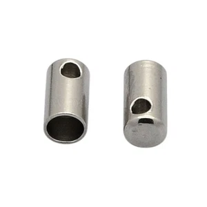 Terminali/tappo terminali cavo acciaio inox foro 3mm 8x4mm antiappannamento foro 2mm - Foto 1 di 2