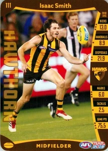 2019 Hawthorn Hawks AFL TeamCoach Card - Isaac Smith - Picture 1 of 3