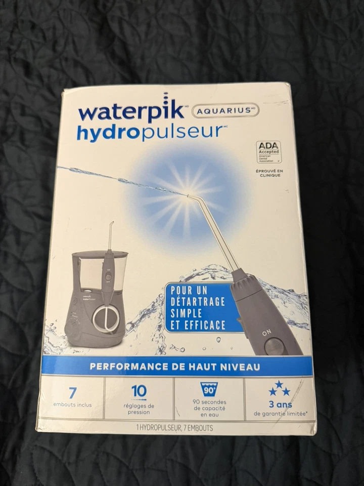 Waterpik Aquarius WaterFlosser-Hidropulsor Blanco-7 Puntas-10 Ajustes de Presión Foto 1 de 1