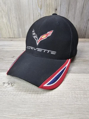 Gorra de béisbol CORVETTE con licencia oficial negra elástica ajustada Foto 1 de 4