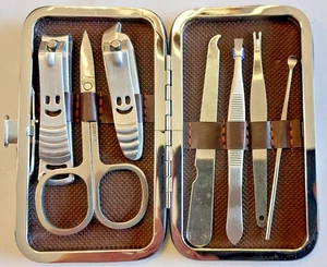 Juego de uñas manicura pedicura set tijeras para uñas pinzas para uñas incl. estuche elegante - Imagen 1 de 3