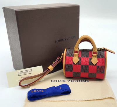 Auténtica bolsa Louis Vuitton Damier Pop Mini Speedy roja M01692 con caja/bolsa para el polvo SK070460 Foto 1 de 4
