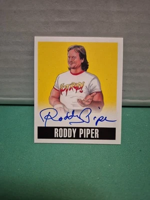 Leaf Wrestling Rowdy Roddy Piper 2014/50 en tarjeta automática Foto 1 de 2