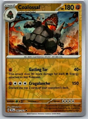 Coalossal 095/162 Reverse Holo SV05: Temporal Forces NM - Image 1 of 2