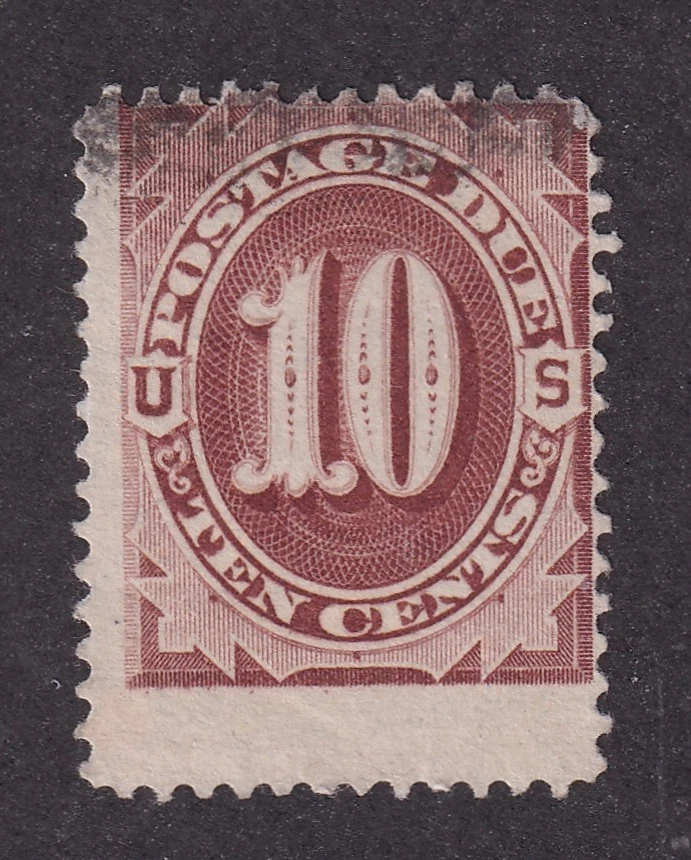 MATT'S STAMPS US SCOTT #J19 10-CENT POSTAGE DUE ISSUE OF 1884, USED CV$35 - Image 1 of 3