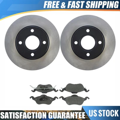 Pastillas de freno delanteras y rotores para Ford Focus 2.0L 2000 2001 2002 2003 2004 Foto 1 de 4