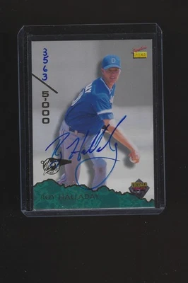 1995 Signature Rookies Tetrad Roy Halladay #72 On Card Auto 3563/5000 B - Image 1 of 2
