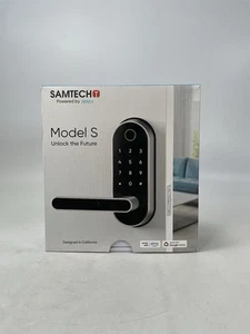 Keyless-Entry Keypad Fingerprint Smart Lock: Digital Door Lock, Silver - Picture 1 of 6
