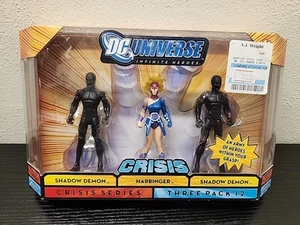 DC Universe Crisis Figure 3 Pack 12 Harbinger Shadow Demons 2008 New - Picture 1 of 7