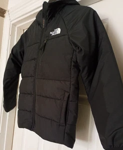 BNWT The North Face Boys Reversible Perrito Jacket Black Grey Large Age 12 - Picture 1 of 13