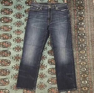 Lucky Brand Mens Jeans W34L30 Dark Blue 363 Straight Cotton Stretch Denim - Picture 1 of 12