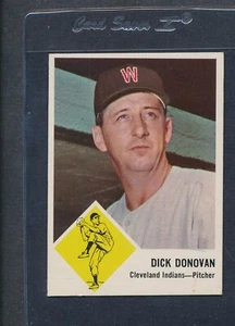 1963 Fleer #011 Dick Donovan Indians VG/EX *604 - Picture 1 of 1