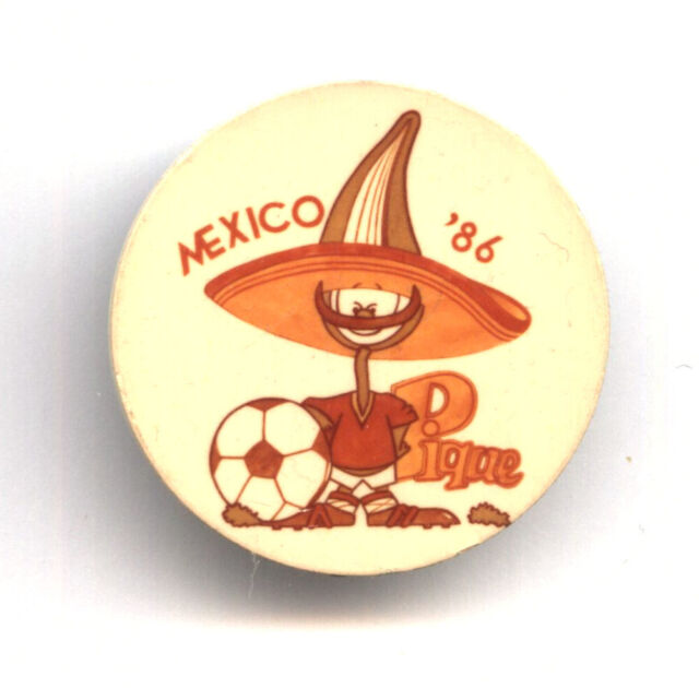 Soccer Collectibles: World Cup Soccer Pin Badge Mexico 86 Enamel