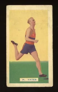 1932 Hoadley's Chocolates Empire Games & Test Teams Track & Field #19 Yates VG - Picture 1 of 2