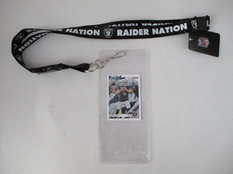 OAKLAND RAIDERS RAIDER NATION LANYARD WITH TICKET HOLDER & COLLECTIBLE CARD Cover