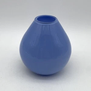Crate & Barrel Cases Glass Tandie Vase Periwinkle Lavender Thailand Modern - Picture 1 of 8