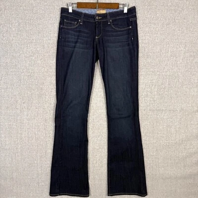 Paige Canyon Bootcut Jeans Dark Denim Boot Cut Women's Size 28 Boho Western Low - Image 1 of 4
