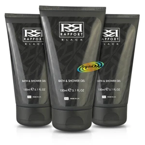 3x Rapport Black Bath & Shower Gel 150ml - Picture 1 of 1