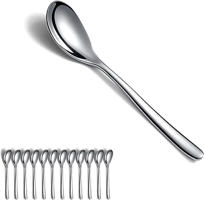 Cucchiaini, 12 Pezzi Cucchiaini Da 16 Cm in Acciaio Inossidabile Con, Cucchiai G - Immagine 1 di 4