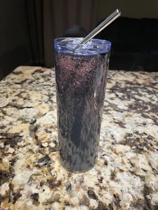 Rose Gold Stainless Steel Tumblers With Lid And Stainless Steel Straw - Picture 1 of 6