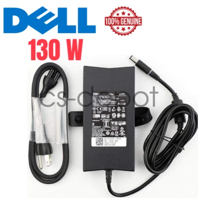 Genuine Dell 130W AC Adapter Power Charger 19.5V 6.7A 7.4/4.5mm TIP Grade A - Image 1 of 4