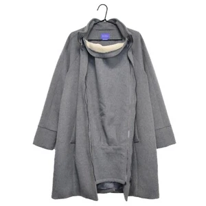 Seraphine 2 in 1 Maternity Babywearing Wool Polyester Gray Coat Size FR 38 UK 8 - Picture 1 of 9