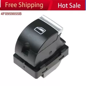 4F0959855B Chrome Passenger Rear Window Switch For Audi A2 A3 8PA4S4RS4B6B7 - Picture 1 of 7