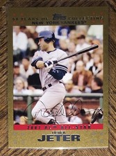 2007 TOPPS UPDATE GOLD DEREK JETER CARD 565/2007 NEW YORK YANKEES